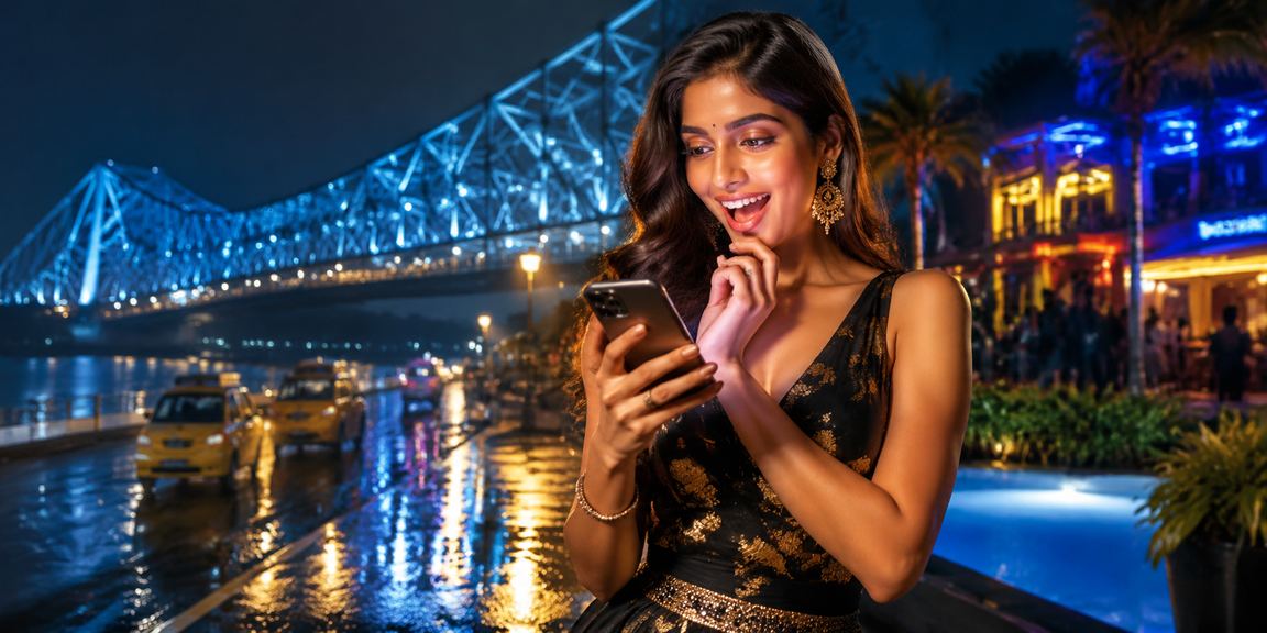 Player using mobile casino in Kolkata